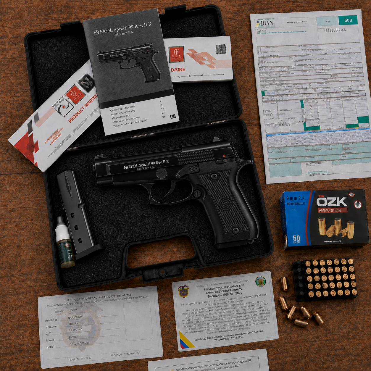 Ekol Special 99 Rev II K Black 9 mm P.A.