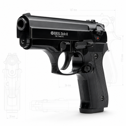 Ekol Dicle K Black 9 mm P.A.