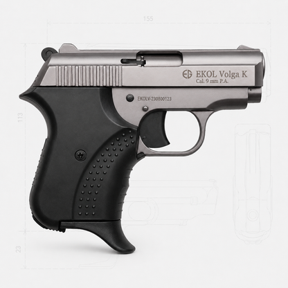 Ekol Volga K Fumé 9 mm P.A.