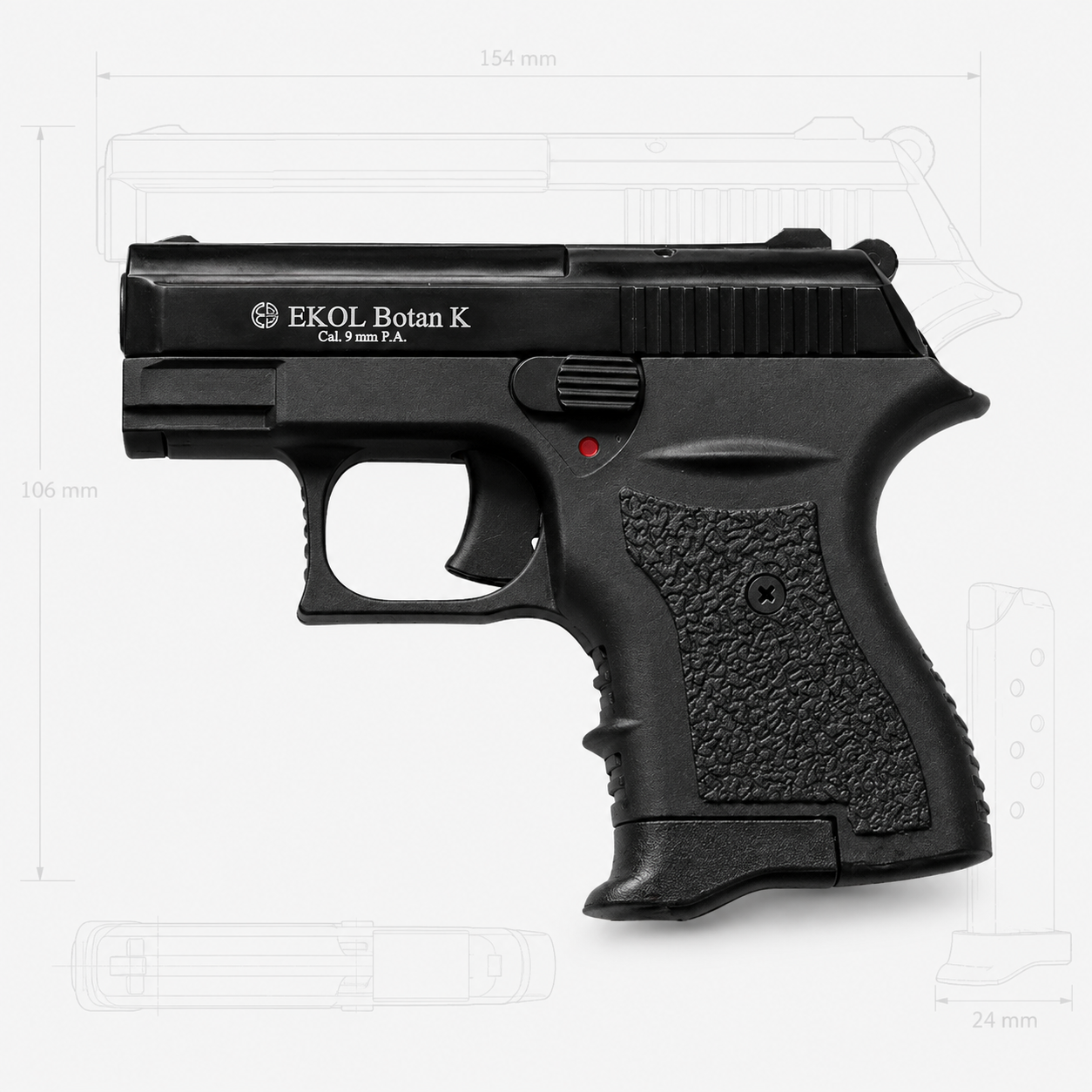 Ekol Botan K Black 9 mm P.A.