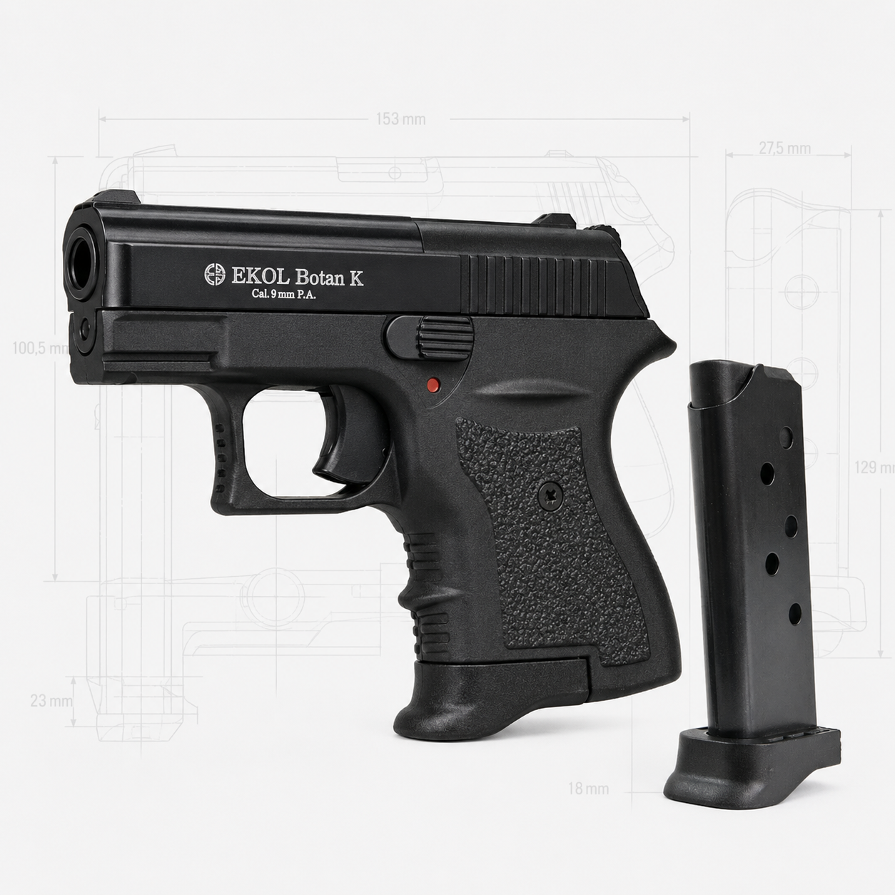 Ekol Botan K Black 9 mm P.A.