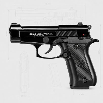 Ekol Special 99 Rev II K Black 9 mm P.A.