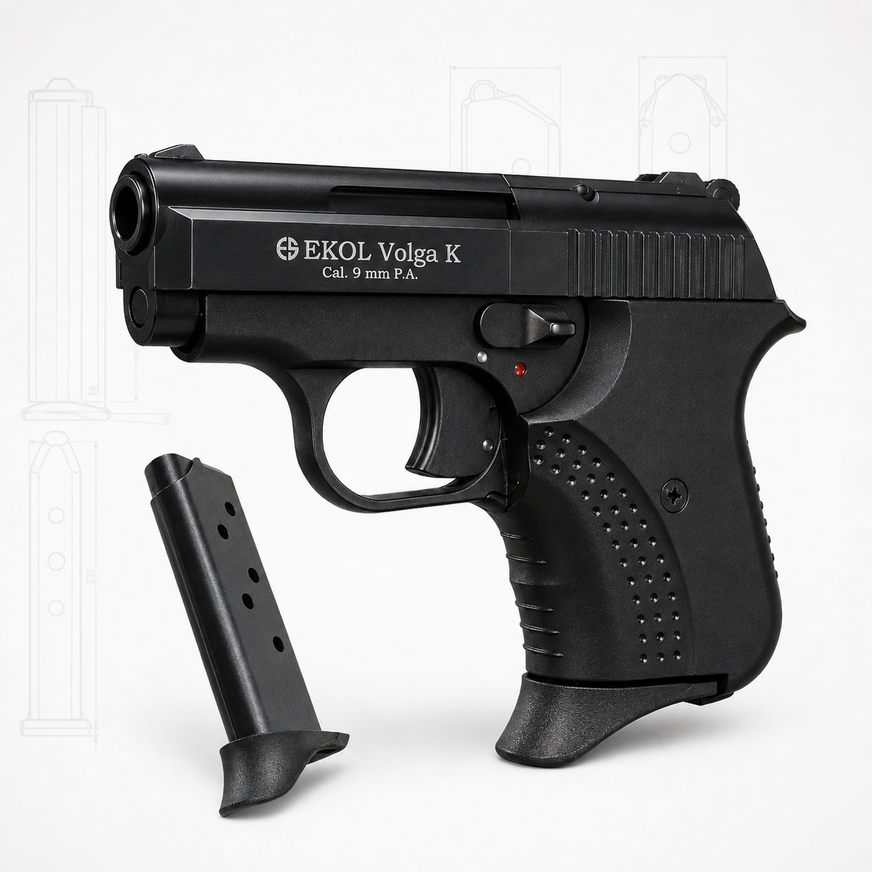 Ekol Volga K Black 9 mm P.A.