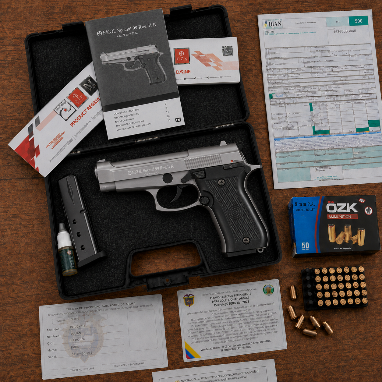 Ekol Special 99 Rev II K Fumé 9 mm P.A.