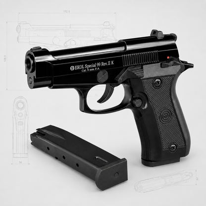 Ekol Special 99 Rev II K Black 9 mm P.A.