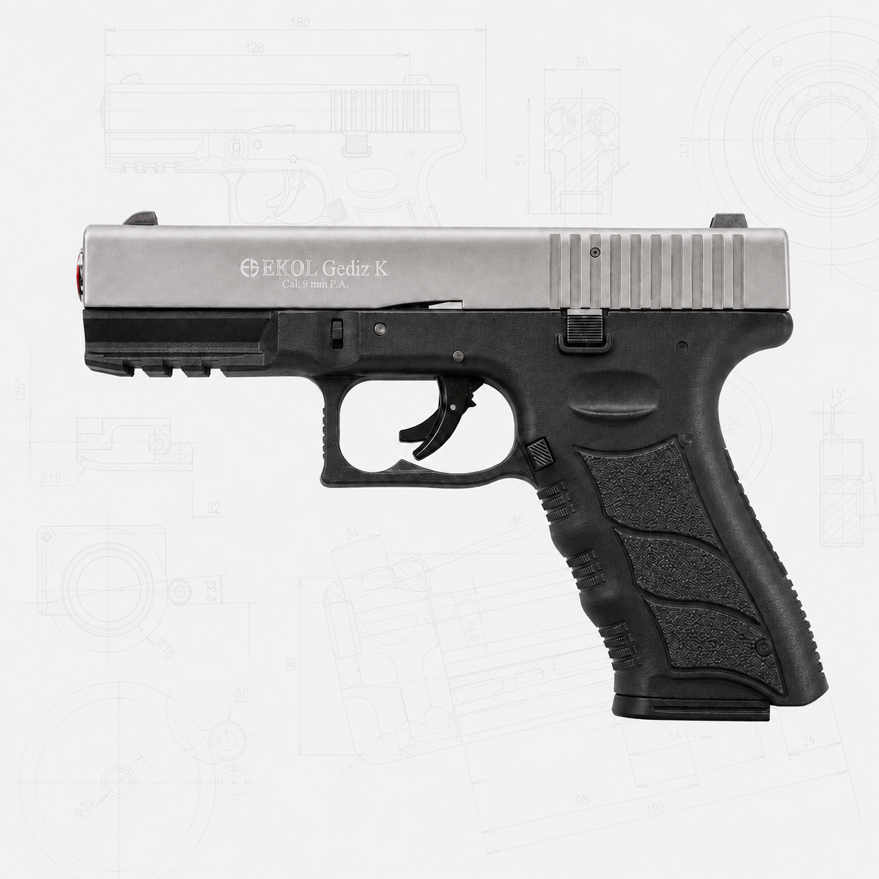 Ekol Gediz K Fumé 9 mm P.A.